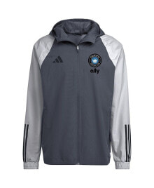 Men's Charcoal Charlotte FC All-Weather Raglan Hoodie Full-Zip Jacket