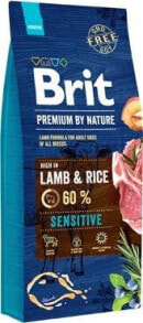 Сухой корм для собак Brit, Premium By Nature Sensitive, для чувствительного пищеварения, с ягненком, 8 кг