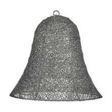Новогоднее украшение Колокольчик Серый Металл Пластик (30 x 27 x 30 cm)