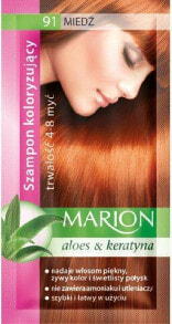 Оттеночное или камуфлирующее средство для волос Marion Szampon koloryzujący 4-8 myć nr 91 miedź 40 ml