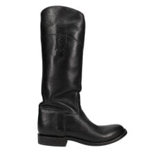 Купить черные женские высокие ботинки Lucchese: Lucchese Valentina Riding Womens Size 6 B Casual Boots BL8750