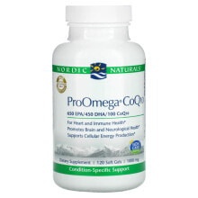 Коэнзим Q10 Нордик Натуралс, ProOmega CoQ10, 1000 мг, 120 мягких таблеток