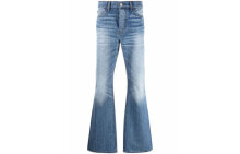 Купить мужские джинсы AMIRI: Джинсы мужские AMIRI FW21 с высокой посадкой в стиле casual, синие