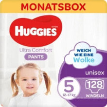 Купить детские подгузники, присыпки, горшки HUGGIES: Baby Pants Ultra Comfort Gr. 5 (12-17 kg), Monatsbox, 128 St