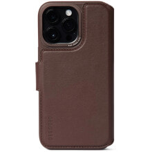 Leather MagSafe Modu Wallet iP 14 Pro Chocolate Brown