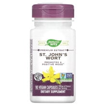 Растительные экстракты и настойки Nature's Way, St. John's Wort, 300 mg, 90 Vegan Capsules