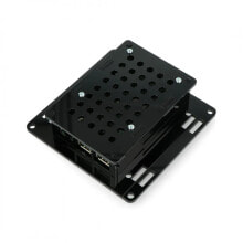 Компьютерные корпуса для игровых ПК Case for Raspberry Pi model 3B+/3B/2B VESA v2 for monitor mounting - black
