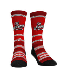 Купить мужские носки Rock 'Em: Men's and Women's Socks Wisconsin Badgers Team Slogan Crew Socks