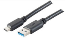 shiverpeaks 77141-1.8, 1,8 м, USB C, USB A, USB 3,2 поколения 1 (3,1 поколения 1), 5000 Мбит/с, Черный