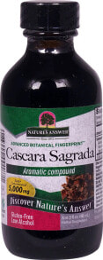 Растительные экстракты и настойки Nature's Answer Cascara Sagrada Кора крушины американской для здоровья кишечника 5000 мг 90 мл