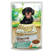 STUZZY Shreds with rabbit and vegetables wet dog food 100g