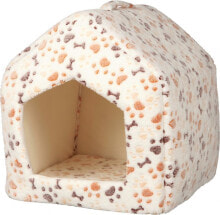 Лежаки и домики для собак Trixie Legowisko-jaskinia Lingo 40 × 45 × 40 cm biało/beżowe