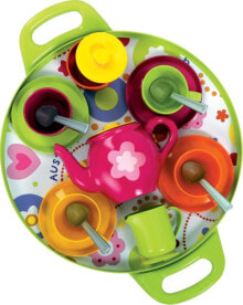Игрушечная еда и посуда для девочек Игровой набор игрушечной посуды GOWI -Кофейный сервиз "Париж " 18 шт.