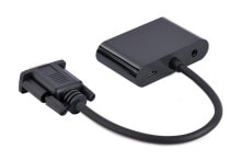 Gembird A-VGA-HDMI-02 - 0.15 m - HDMI + VGA (D-Sub) - VGA (D-Sub) - Female - Male - 5 V