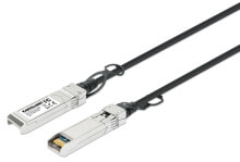 Intellinet 508377 InfiniBand/fibre optic cable 0,5 m SFP+ Черный, Серебристый