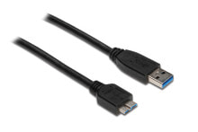 Alcasa USB 3.0 A/USB 3.0 Micro B, 2m USB кабель 3.2 Gen 1 (3.1 Gen 1) USB A Micro-USB B Черный 2710-MB02