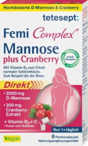 Femi Complex Mannose plus Cranberry Sachets 8 St, 23,2 g