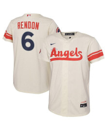 Nike youth Boys and Girls Anthony Rendon Cream Los Angeles Angels 2022 City Connect Replica Player Jersey