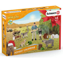 Детские игровые наборы и фигурки из дерева Адвент-календарь Schleich 98272 Дикая жизнь 2021, 24 сюрприза