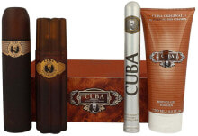 Cuba Gold - Duftset (Eau de Toilette 100ml + After Shave Lotion 100ml + Duschgel 200ml + Eau de Toilette 35ml)