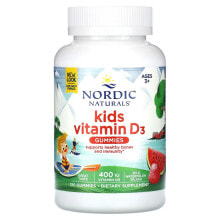 Vitamin D3 Gummies Kids, Wild Watermelon Splash, 400 IU, 60 Gummies