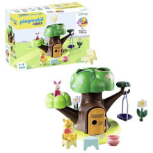 Купить детские конструкторы Playmobil: PLAYMOBIL 1.2.3 & Disney: Winnie The Pooh & Piglet Tree House Construction Game refurbished