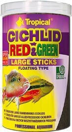 Корма для рыб tropical CICHLID RED&GREEN LARG.STICKS 1l