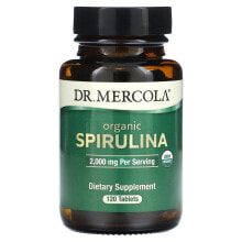 Dr. Mercola, Органическая спирулина, 2000 мг, 120 таблеток