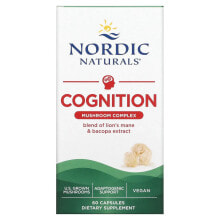 Mushrooms nordic Naturals, Cognition Mushroom Complex, 60 Capsules