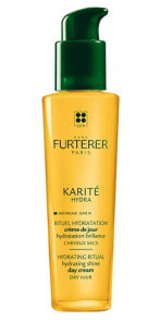 Несмываемые средства и масла для волос rene Furterer Karite Hydra Hydrating Shine Day Cream Увлажняющий и придающий блеск крем для сухих волос 100 мл
