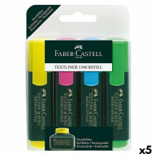 Set of Markers Faber-Castell Fluorescent Multicolour (5 Units)