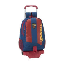 Детские школьные рюкзаки и ранцы для мальчиков школьный рюкзак для мальчика Levante U.D. с колесиками, бордово-синий цвет