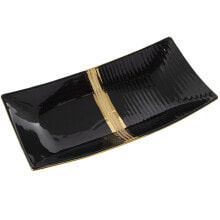 Centerpiece Alexandra House Living Black Golden Ceramic 9 x 18 x 36 cm