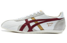 Onitsuka Tiger鬼冢虎 Runspark 复古 低帮 跑步鞋 男女同款 白红黄 / Кроссовки Onitsuka Tiger Runspark TH201L-0123