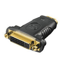 Кабели и разъемы для аудио- и видеотехники Deltaco HDMI-10A кабельный разъем/переходник HDMI 19-pin DVI-D Черный