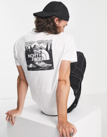 The North Face – Redbox Celebration – T-Shirt in Weiß mit Rückenprint