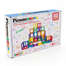 PICASSO TILES Artistry Magnetic Tiles set (PT42) construction game 42 pieces