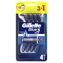 Купить мужские бритвы и лезвия Gillette: Disposable razor Blue3 Plus Comfort 3+1 pc