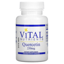 Антиоксиданты Вайтал Нутриентс, Кверцетин, 250 мг, 100 вегетарианских капсул