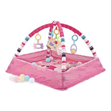 KIKKABOO With 18 Pink Birds Balls Baby Gym