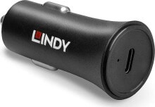 Автомобильные зарядные устройства и адаптеры для мобильных телефонов Ładowarka Lindy 1x USB-C 2.3 A (73301)