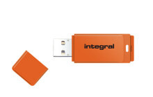 Integral 8GB USB2.0 DRIVE NEON ORANGE USB флеш накопитель USB тип-A 2.0 Оранжевый INFD8GBNEONOR