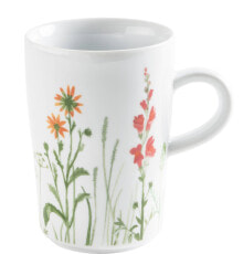 Tasse 0,35 l Wildblume rot/gelb