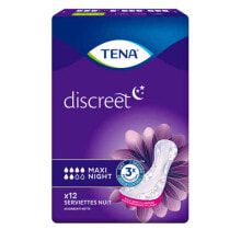 Гигиенические прокладки и тампоны Tena Discreet Maxi Night Liners Ночные прокладки для надежной защиты от протеканий 12 шт