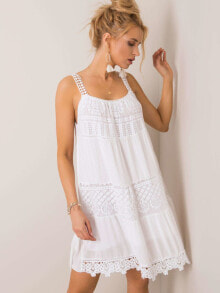 Женское платье-сарафан на бретелях Factory Price белый
