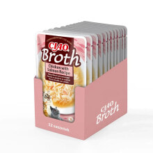 INABA Ciao Broth Chicken & Salmon 12x40g cat treat