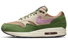 Nike Air Max 1 Treeline 复古 低帮 跑步鞋 男女同款 棕绿 / Кроссовки Nike Air Max 1 Treeline DR9773-300