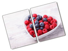 Schneidebrett Himbeeren Blaubeeren