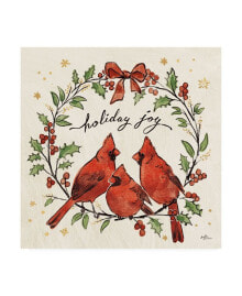 Trademark Global janelle Penner Christmas Lovebirds XI Canvas Art - 27