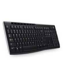 Клавиатуры logitech K270 клавиатура Беспроводной RF QWERTZ Чешский Черный 920-003741